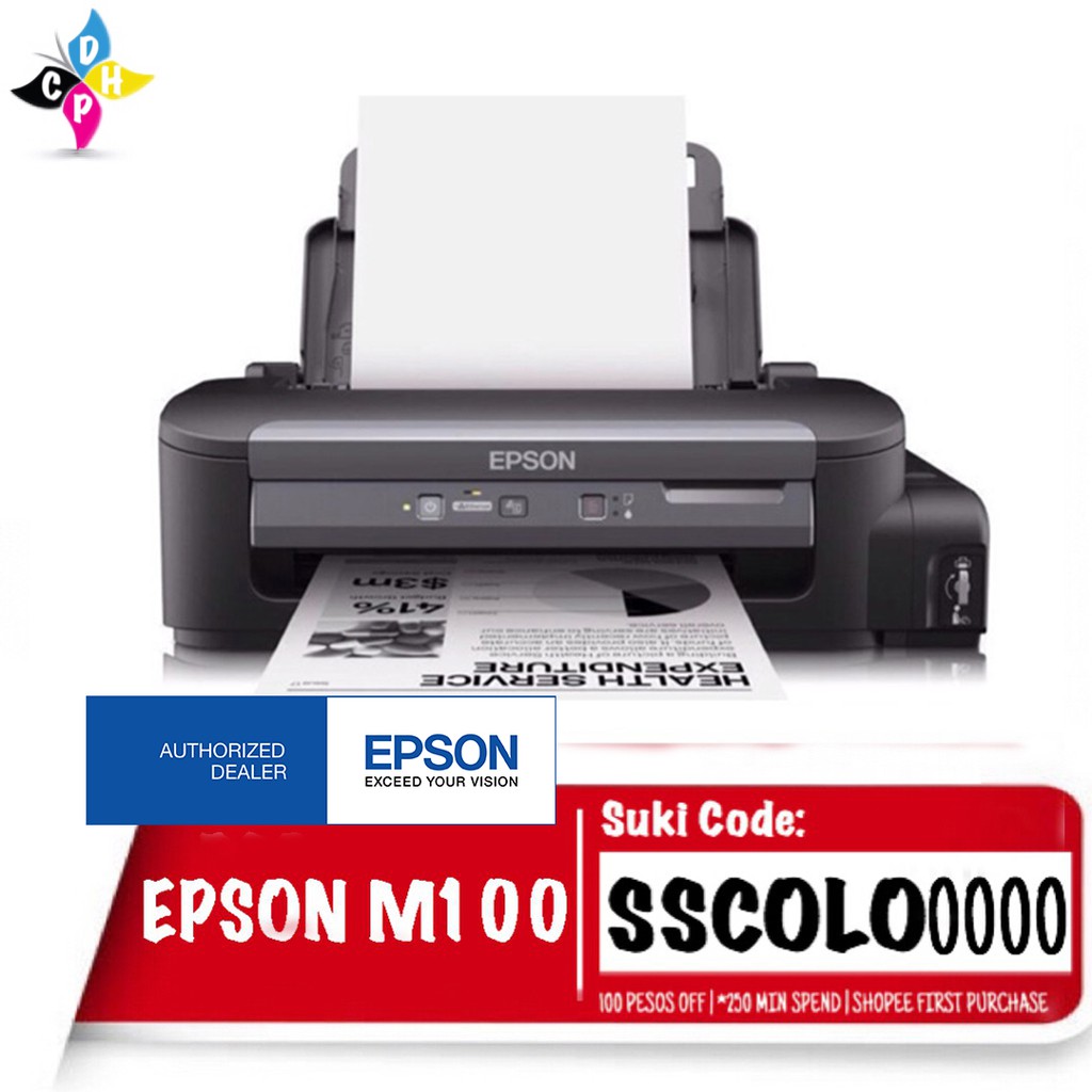 Epson M100 Mono Ink Tank Printer Shopee Philippines