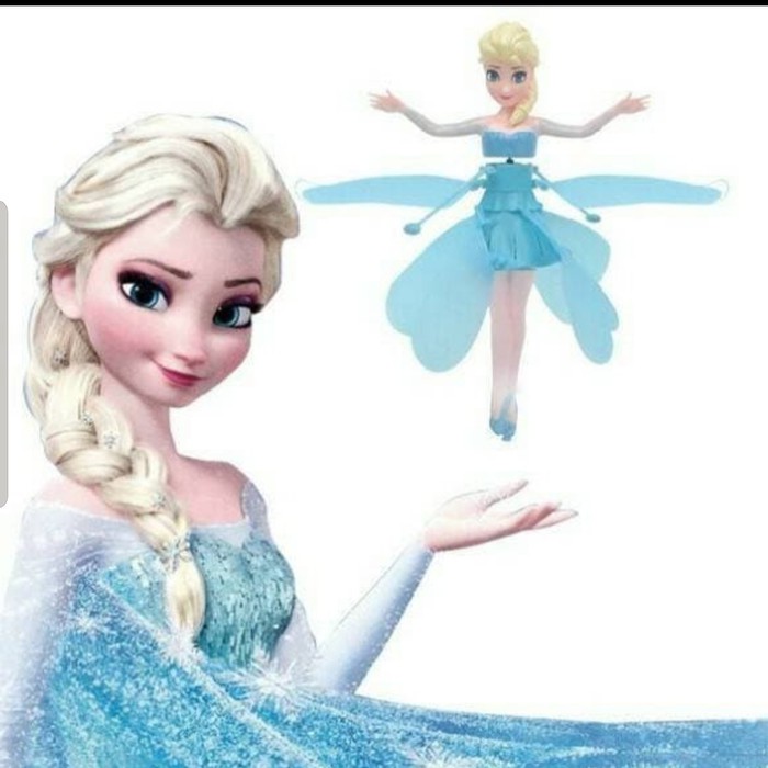 frozen flying doll