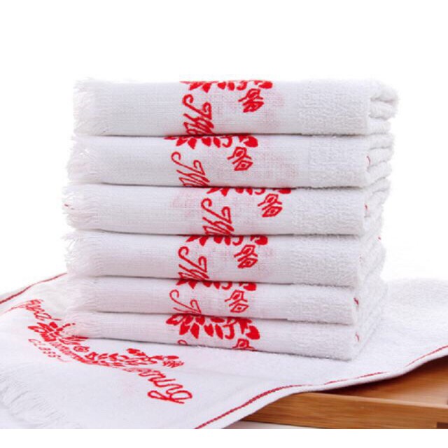 12 pcs good morning towel (red) Shopee Philippines