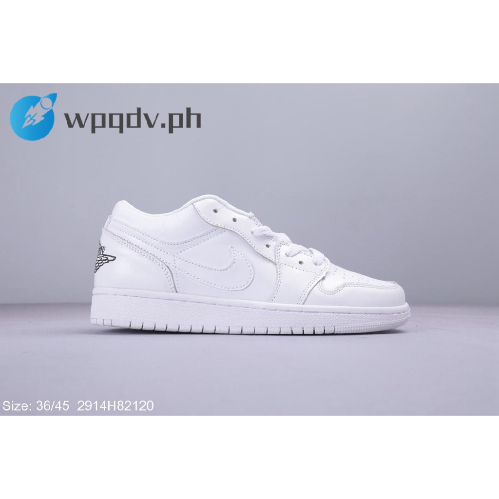 low top jordan 1 white