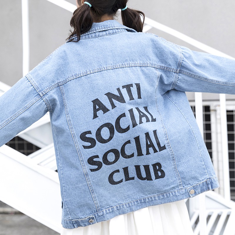 anti social social club denim jacket