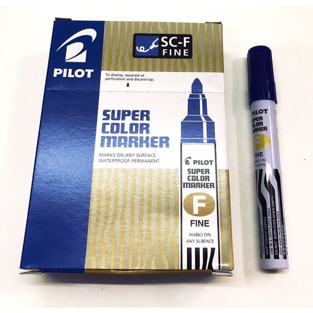 Pilot super color marker scf fine PILOT BLACK Fine Pentel pen Black