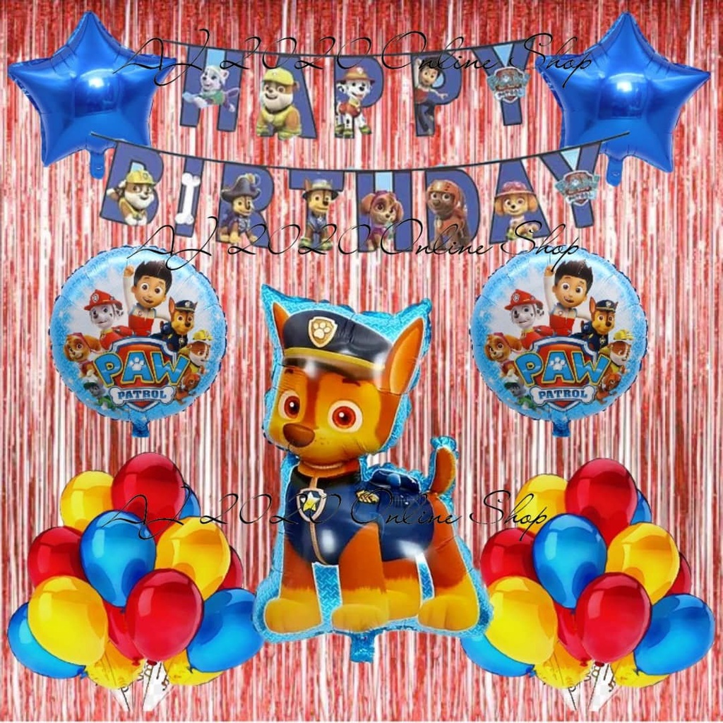 Birthday Set #144449 Paw Patrol Theme Party Decoration Package Party ...