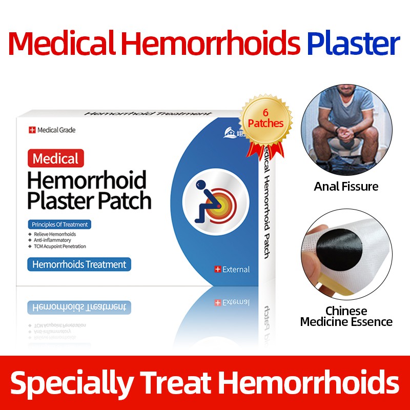 4/6/12pcs Medical Cold Compress Hemorrhoid Patch Chinese Herbal