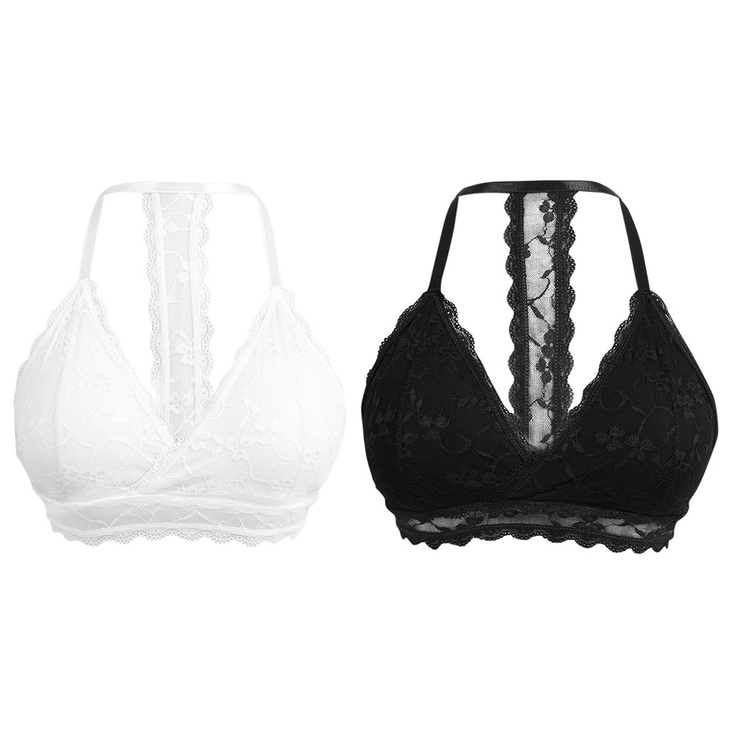 black lace strapless bralette