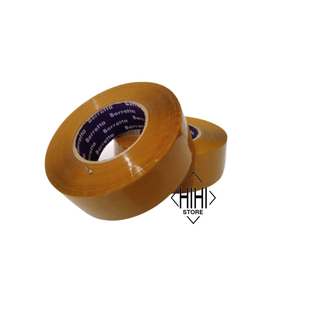 Clear Duct Tape Brown / White TRANSPARANT JUMBO 2 INCH 45MM X 250M