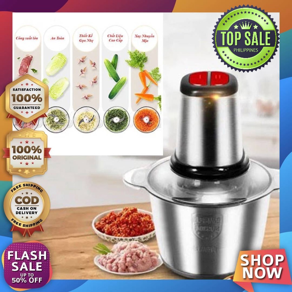 Top Sale Original 2L Electric Meat Grinder Kitchen Food Chopper