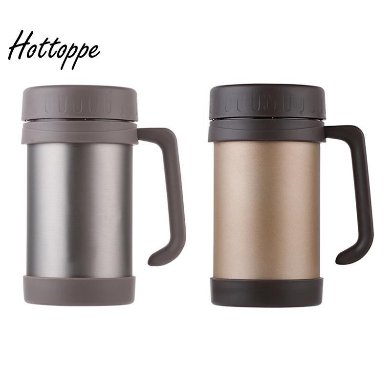 500Ml/17Oz Mug Stainless Steel Vacuum Flasks Thermoses Gold