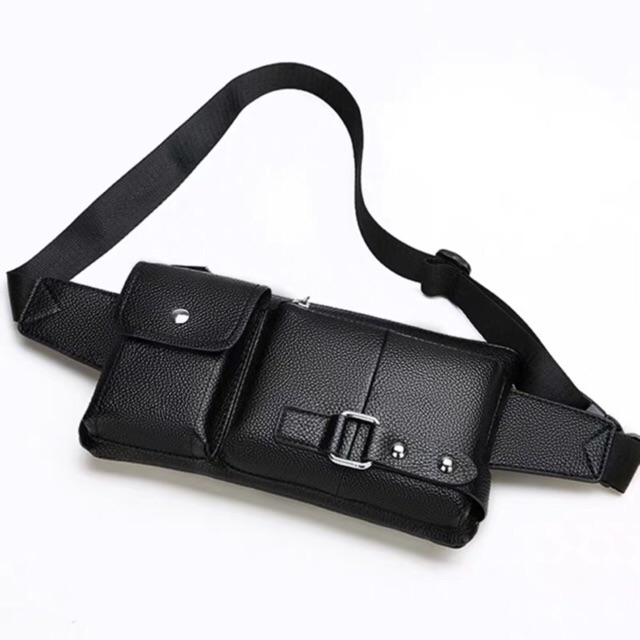 leather mens belt bag