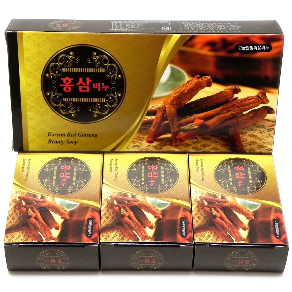Korean Red Ginseng Beauty Soaps / Moisture And Nourishment Provides