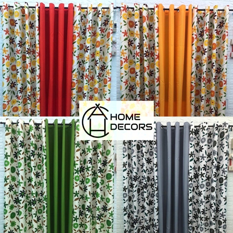 AHC Chloe Flower Design Curtain Set with Ring – 3in1 Set or per PIECE