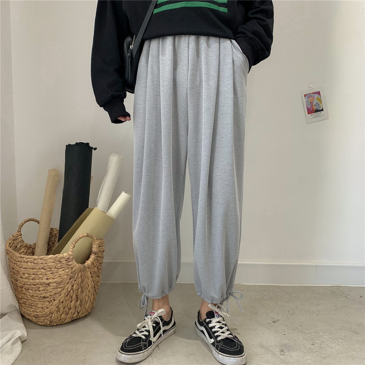 mens loose fit casual pants