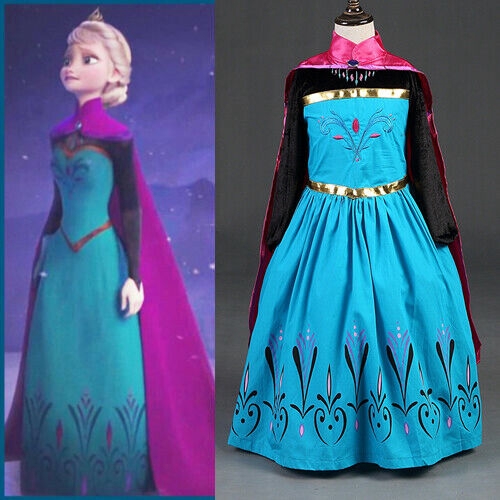 elsa and anna coronation dresses