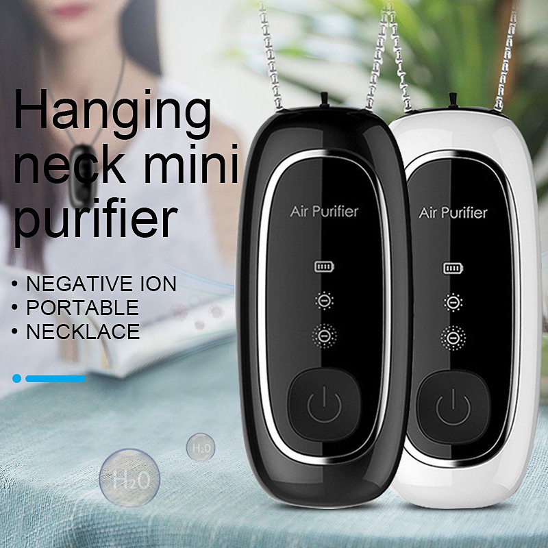 Wearable Air Purifier Necklace Mini Personal Air Freshener Ionizer