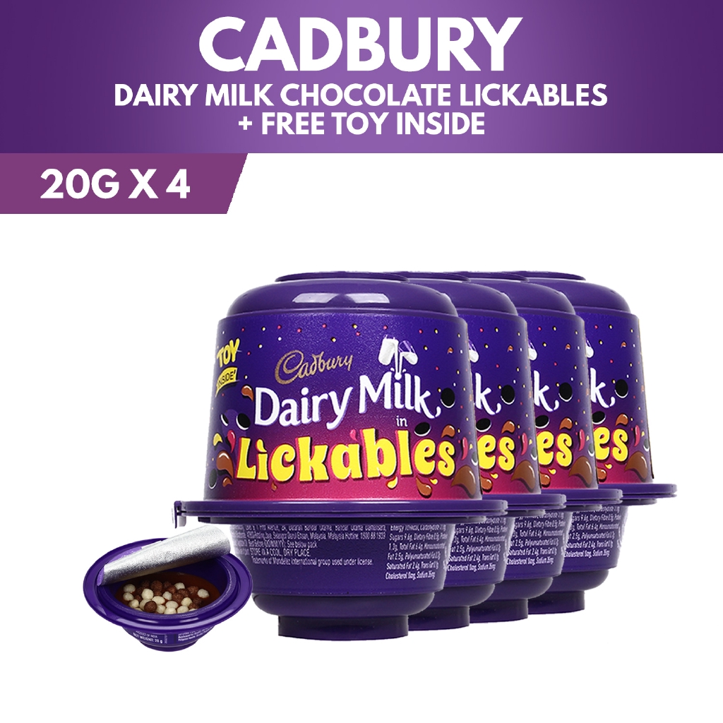 [Groceries Clearance Sale] Cadbury Dairy Milk Lickables (Set of 4