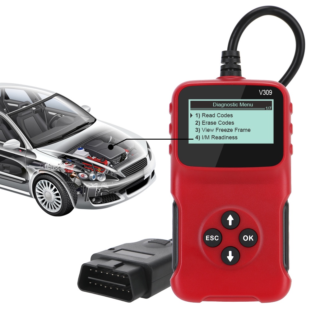 V309 OBD2 Code Reader OBD 2 Scanner OBDII ELM 327 Car Diagnostic Tool