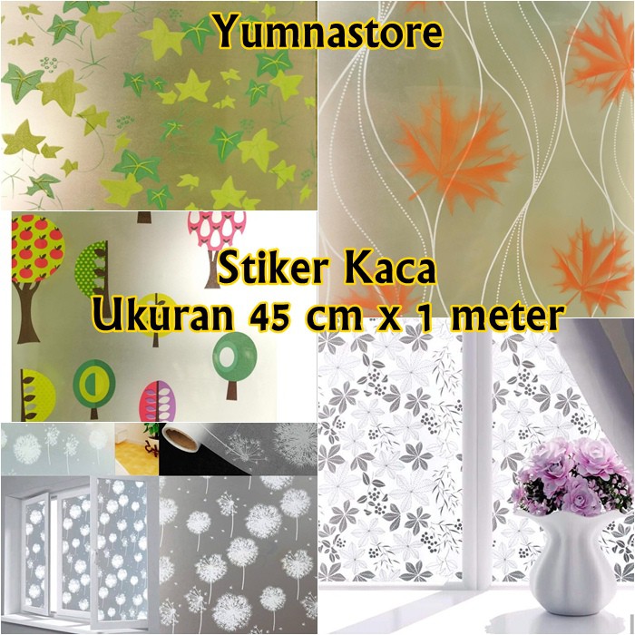 Glass Stickers Size 45 Cm X 1 Meter Motif Shopee Philippines