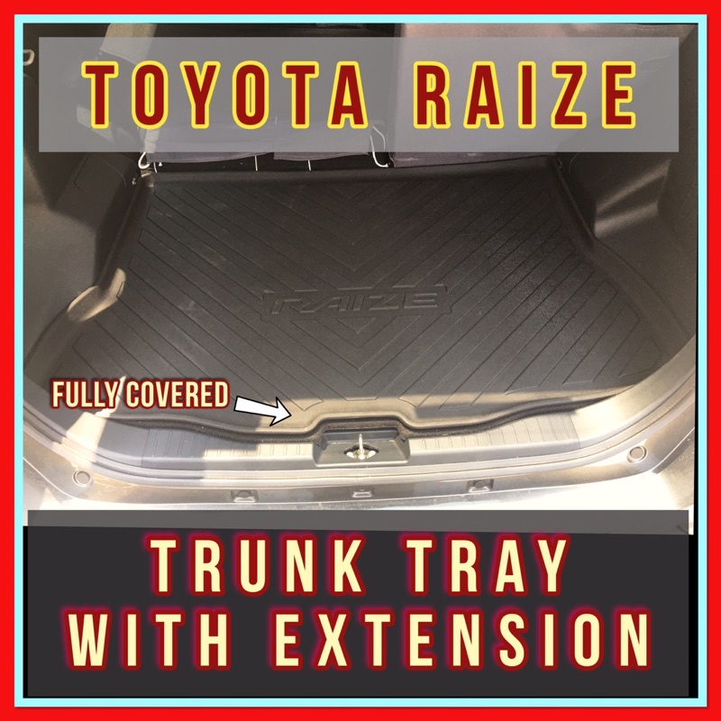 TOYOTA RAIZE TRUNK TRAY WITH EXTENSION | Shopee Philippines