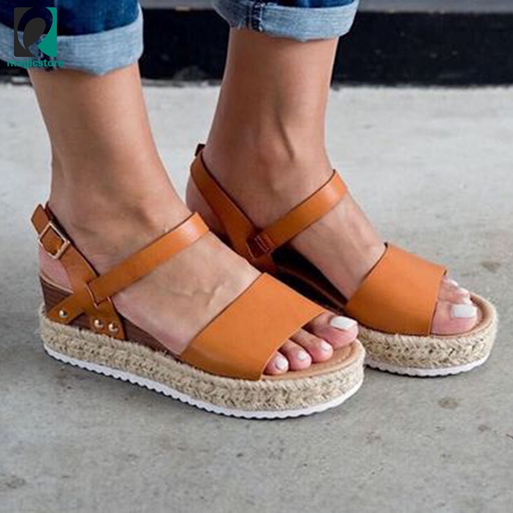 espadrille open toe ankle strap platform sandals