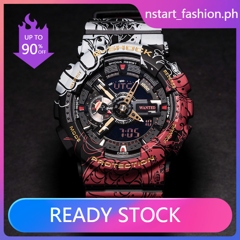 Legit Limited Edition Watch G Shock One Piece Dragon Ball Z Joint Model Shockproof Waterproof Automatic Led Lighting Sports Men S Watch Ga 110jdb 1a4pr With Ori Box Shopee Philippines