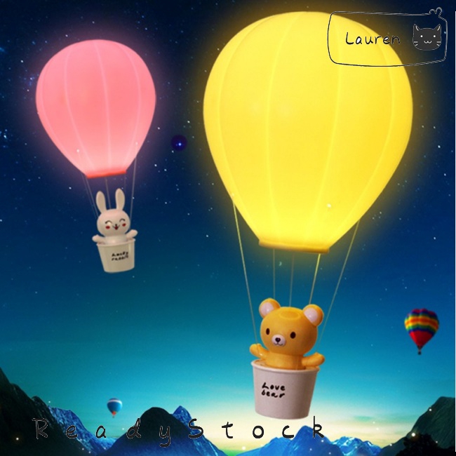 hot air balloon nursery lamp