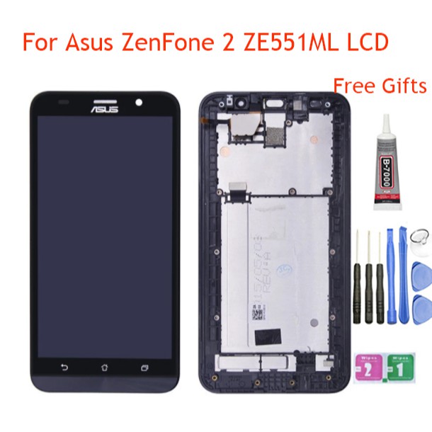 Lcd With Frame For Asus Zenfone 2 Ze551ml Z00a Z00ad Lcd Display With Touch Screen Digitizer With Frame Free Tools Replacement Part Shopee Philippines