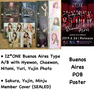ONHAND IZ*ONE IZONE BUENOS AIRES ALBUM PHOTOCARDS POSTER POB #9