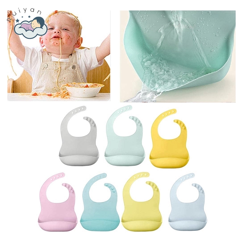 【RYT】Children's Silicone Saliva Towel / Cartoon Baby Bib / Saliva ...