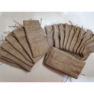 Souvenir Packaging Drawstring Pouch Bags Natural Jute Fiber Eco-friendly Locally Made