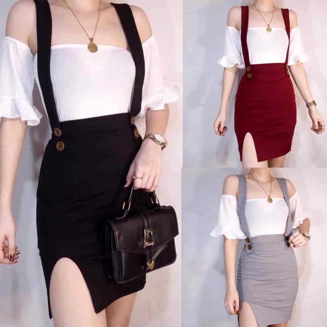 jumper skirt and top