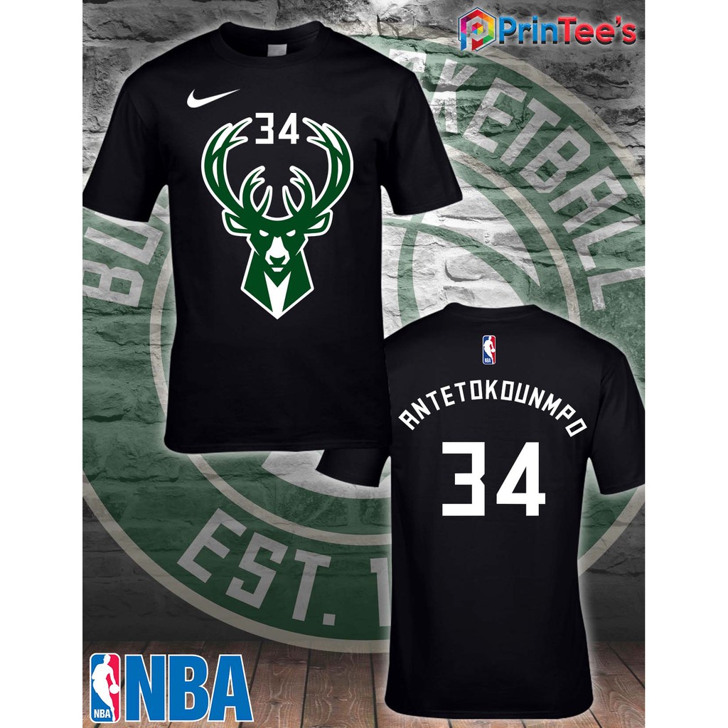 milwaukee bucks t shirt jersey