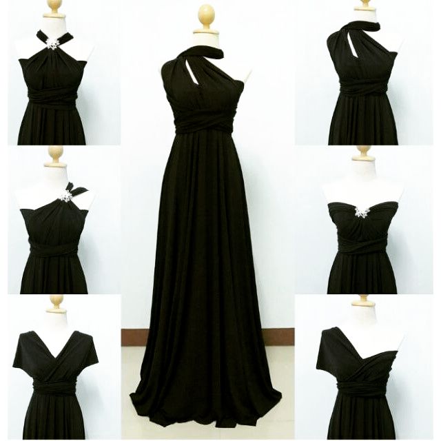 BLACK INFINITY DRESS WITH ATTACHED TUBE | Shopee Philippines