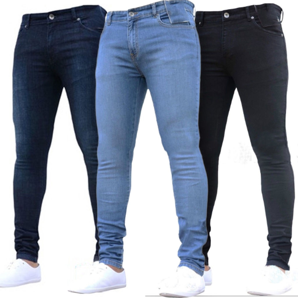 mens high waisted stretch jeans