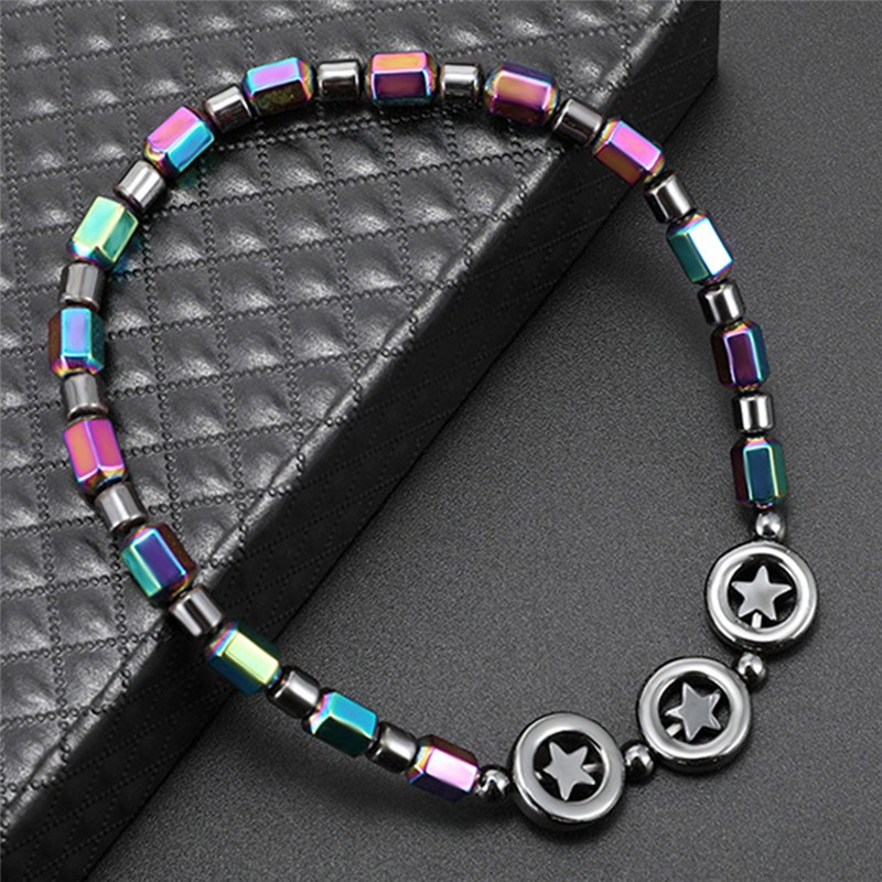 Magnetic Anklet Beads Hematite Stone Health Slimming Anklet Jewelry KH 