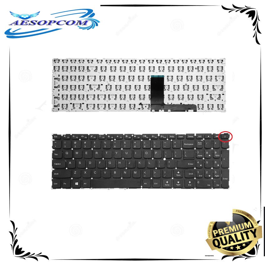 Laptop Keyboard for Lenovo IdeaPad 110-15ACL 110-15AST 110-15IBR ...