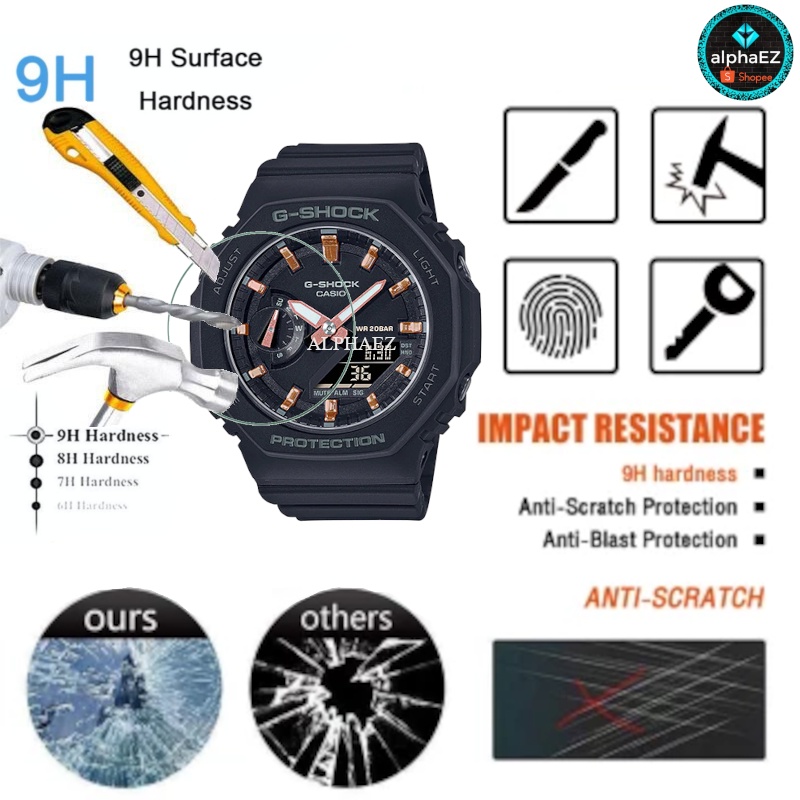 Casio G-Shock GMA-S2100 Mini TMJ Series 9H Watch Screen Protector Cover GMAS2100 Tempered Glass Scratch Resistant