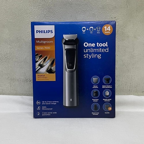 PHILIPS MG7720 14-IN1 MULTRIGROOM ( FACE , HAIR , BODY ) | Shopee ...