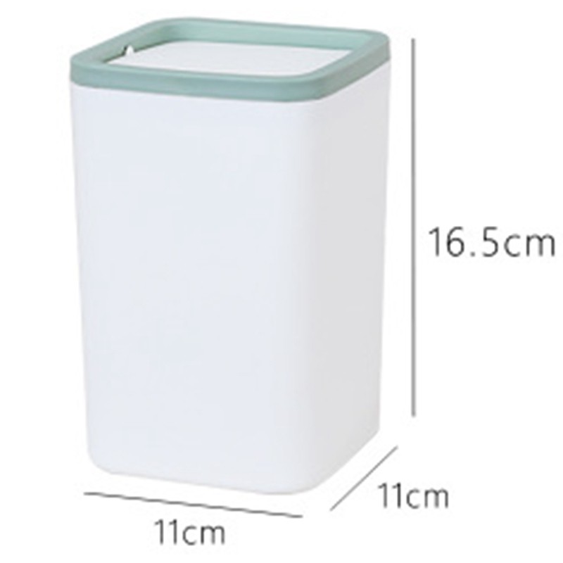 Waste Bin Small Trash Can Mini Desktop Ashcan Tabletop Trashbox For Desk C N6H2 