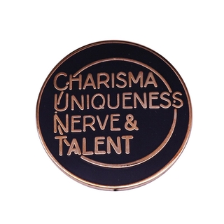 Charisma Uniqueness Nerve & Talent Enamel Pin Ru Paul's Drag Race Queen brooch accessory #1