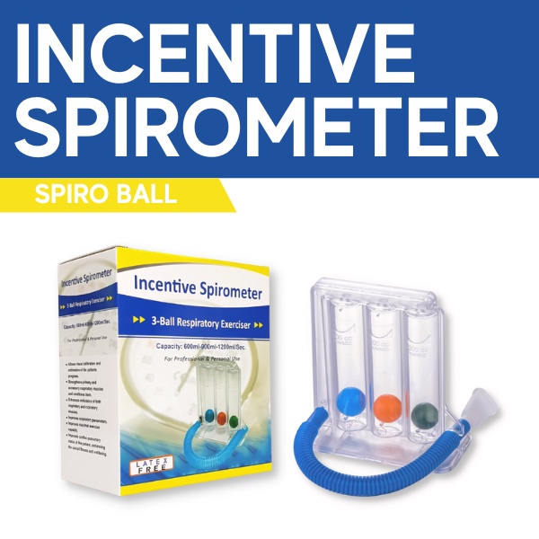 Spiro Ball / Incentive Spirometer Respiratory Lung Exerciser Incentive ...