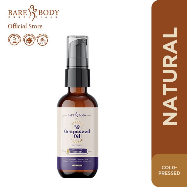 Bare Body Premium Organic Grapeseed Oil for Acne Breakouts Shopee