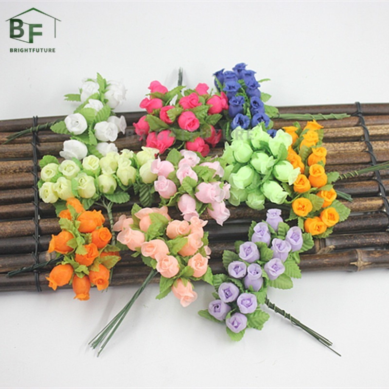 Artificial Flowers Rose Fake Mini Flower Fake Blossom For Home Decor