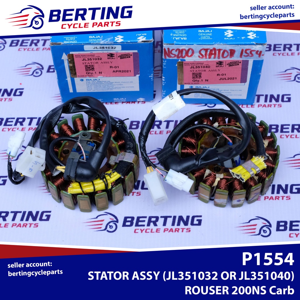 STATOR ASSEMBLY Rouser NS200 200NS Carb Type Genuine JL351040 OR