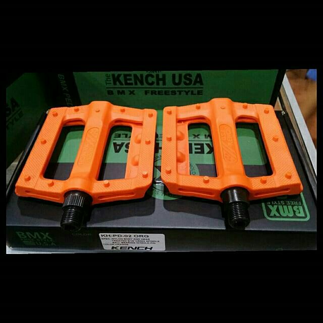 orange bmx pedals