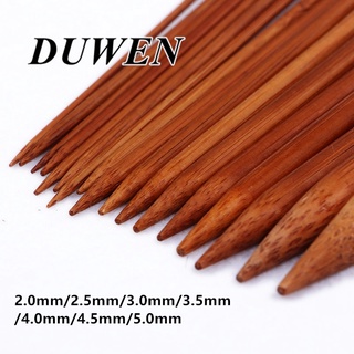 Duwen 7size (2.0mm~5.0mm) Knitted Sweater Stick Bamboo Needle Sweater Needle Knitting Scarf Hat Tool #2
