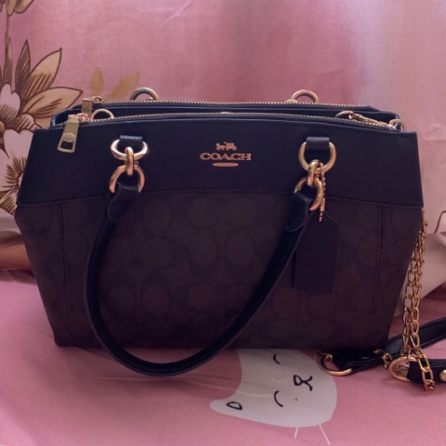 Coach Brooklyn Mini Carryall 2-way Bag Authentic Preloved | Shopee  Philippines