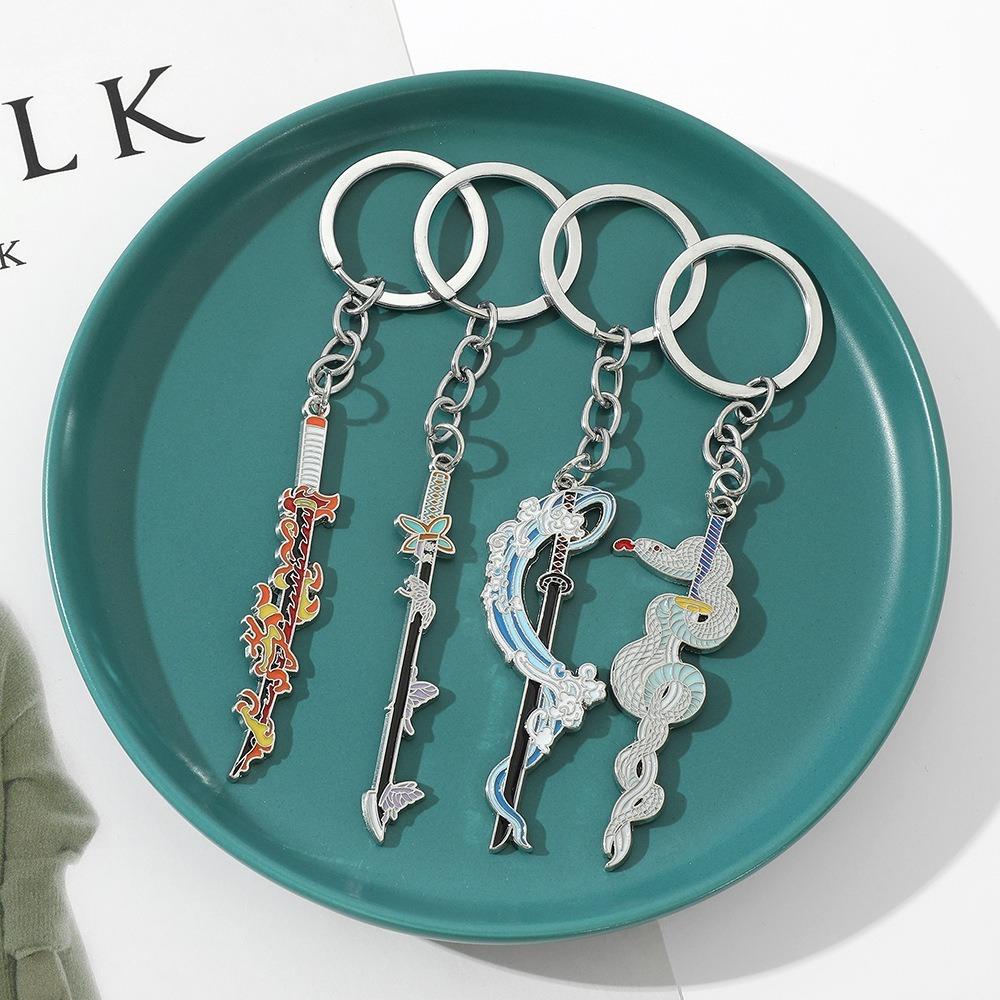 Demon Slayer Katana Keychain Kimetsu No Yaiba Shinobu Anime Trinkets