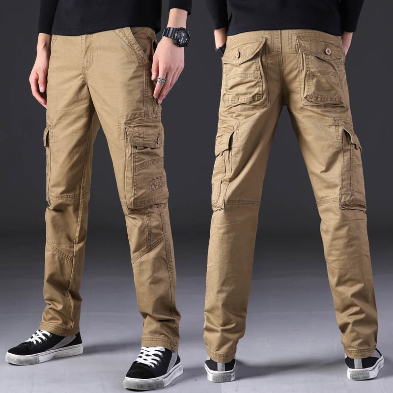 black and grey cargo pants
