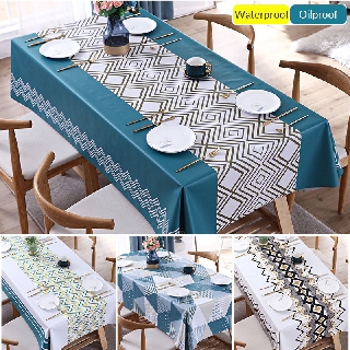 teal table cover