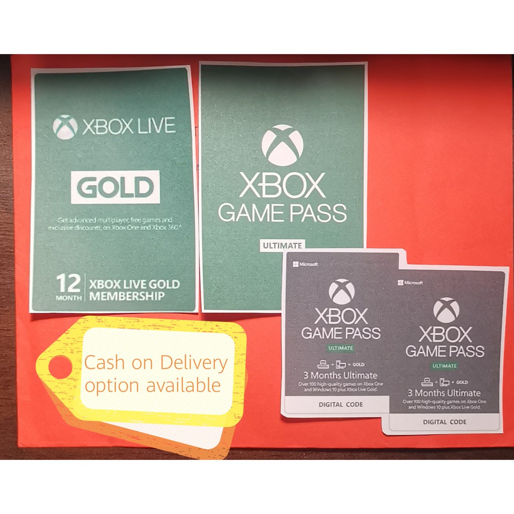 xbox live gold pass ultimate